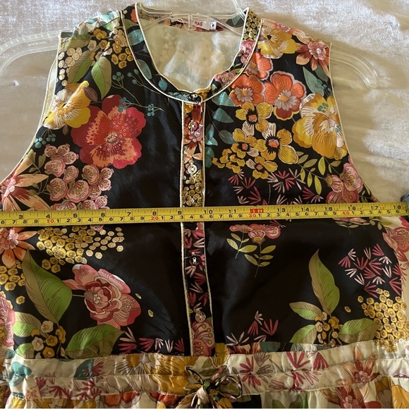 Johnny Was Floral Silk Dress - Picture 12 of 12